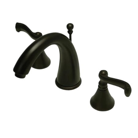 A large image of the Kingston Brass KS597.FL Oil Rubbed Bronze