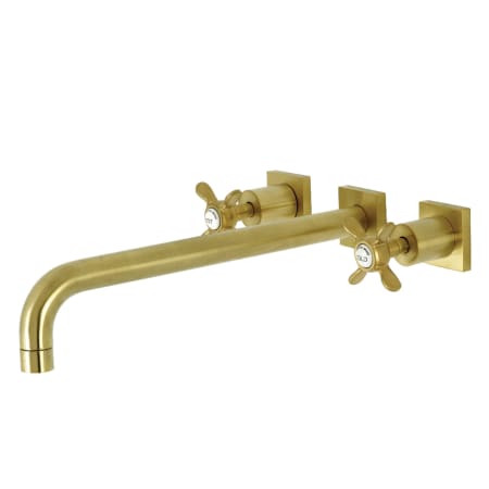 A large image of the Kingston Brass KS604.BEX Brushed Brass