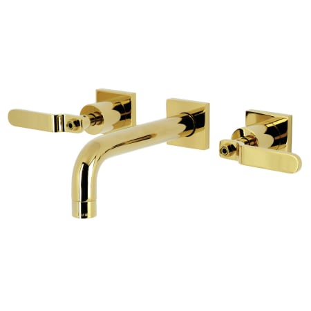 A large image of the Kingston Brass KS612.KL Polished Brass