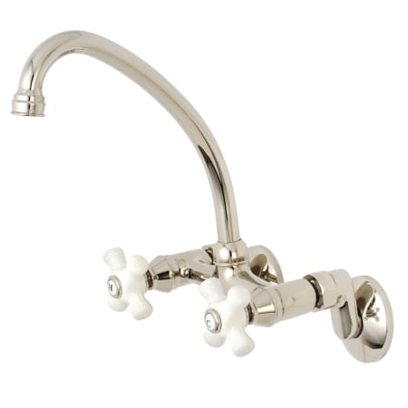 A large image of the Kingston Brass KS614 Polished Nickel