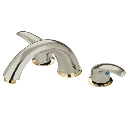 A large image of the Kingston Brass KS636.LL Brushed Nickel/Polished Brass