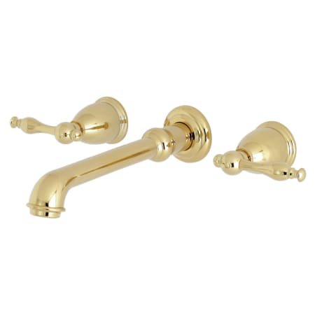 A large image of the Kingston Brass KS712.NL Polished Brass