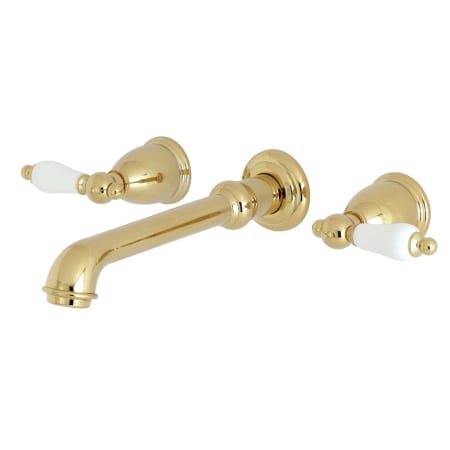 A large image of the Kingston Brass KS712.PL Polished Brass