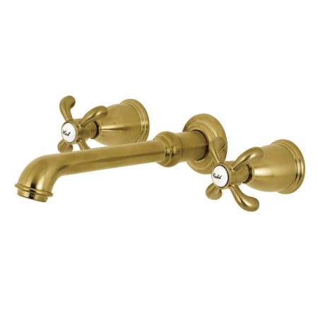 A large image of the Kingston Brass KS712.TX Brushed Brass
