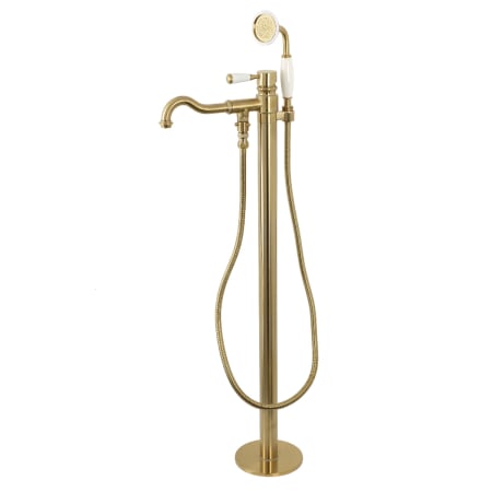 A large image of the Kingston Brass KS713.DPL Brushed Brass