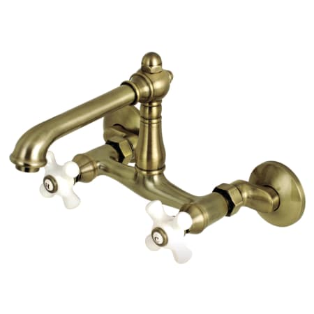 A large image of the Kingston Brass KS722.PX Antique Brass