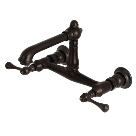 A large image of the Kingston Brass KS724.BL Oil Rubbed Bronze