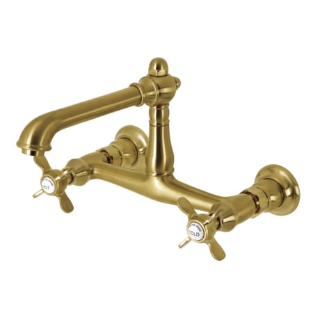 A large image of the Kingston Brass KS724.BEX Brushed Brass