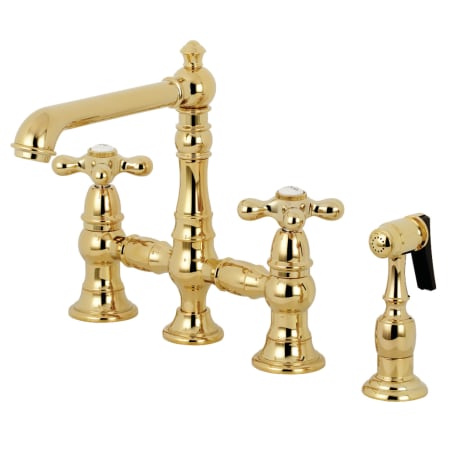 A large image of the Kingston Brass KS727.AXBS Polished Brass