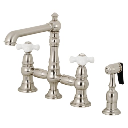 A large image of the Kingston Brass KS727.PXBS Brushed Nickel