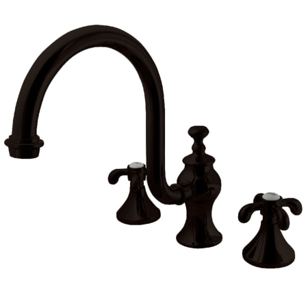 A large image of the Kingston Brass KS734.TX Oil Rubbed Bronze