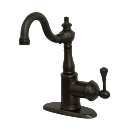 A large image of the Kingston Brass KS749.BL Oil Rubbed Bronze