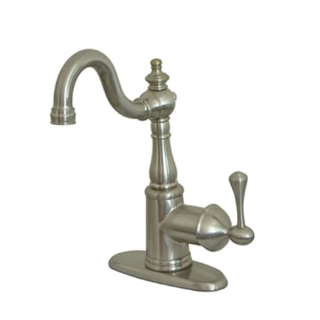 A large image of the Kingston Brass KS749.BL Brushed Nickel