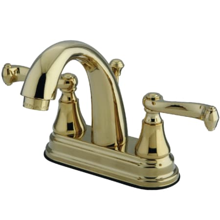 A large image of the Kingston Brass KS761.FL Polished Brass