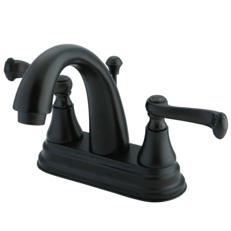 A large image of the Kingston Brass KS761.FL Oil Rubbed Bronze
