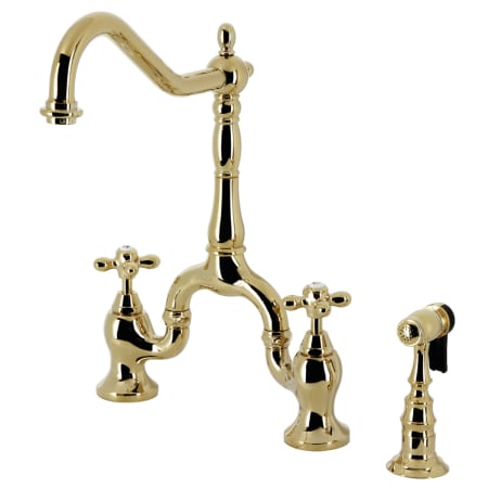 A large image of the Kingston Brass KS775.AXBS Polished Brass
