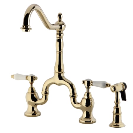 A large image of the Kingston Brass KS775.BPLBS Polished Brass