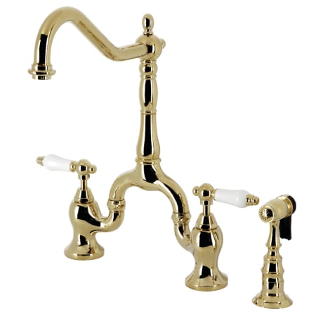 A large image of the Kingston Brass KS775.PLBS Polished Brass