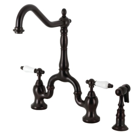 A large image of the Kingston Brass KS775.PLBS Oil Rubbed Bronze
