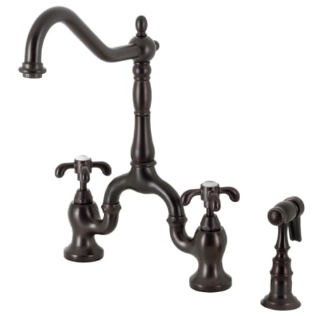 A large image of the Kingston Brass KS775.TXBS Oil Rubbed Bronze