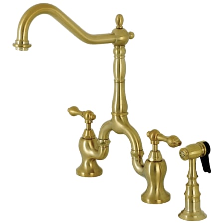 A large image of the Kingston Brass KS775.ALBS Brushed Brass