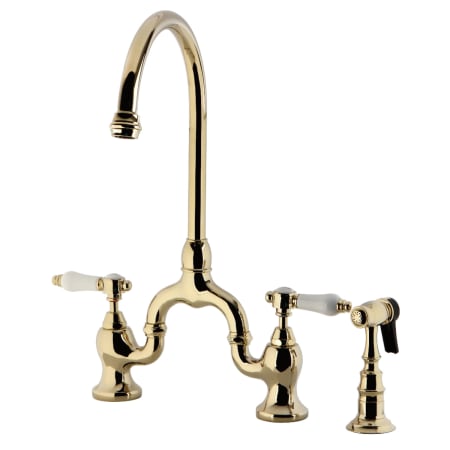 A large image of the Kingston Brass KS779.BPLBS Polished Brass