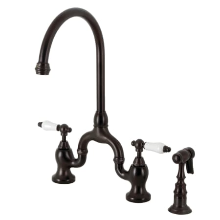 A large image of the Kingston Brass KS779.PLBS Oil Rubbed Bronze