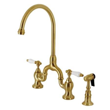 A large image of the Kingston Brass KS779.PLBS Brushed Brass