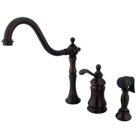 A large image of the Kingston Brass KS780.TPLBS Oil Rubbed Bronze