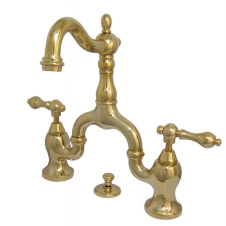 A large image of the Kingston Brass KS797.AL Polished Brass