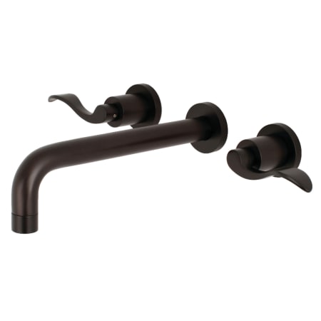 A large image of the Kingston Brass KS802.DFL Oil Rubbed Bronze