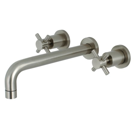 A large image of the Kingston Brass KS802.DX Brushed Nickel