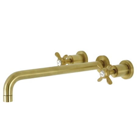 A large image of the Kingston Brass KS804.BEX Brushed Brass
