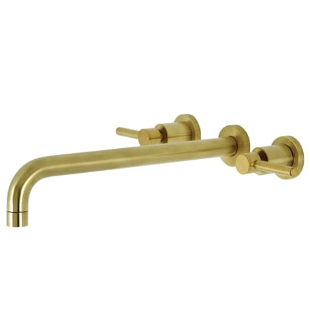 A large image of the Kingston Brass KS804.DL Brushed Brass