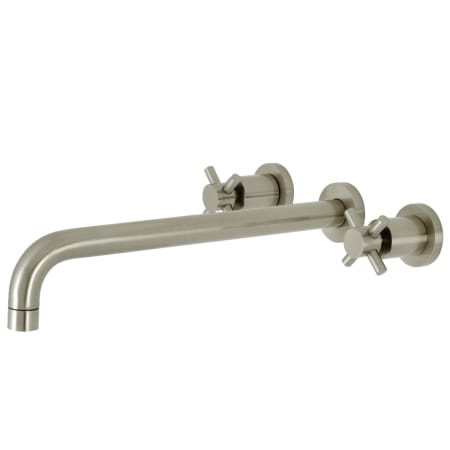 A large image of the Kingston Brass KS804.DX Brushed Nickel