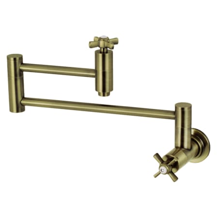 A large image of the Kingston Brass KS810.ZX Antique Brass