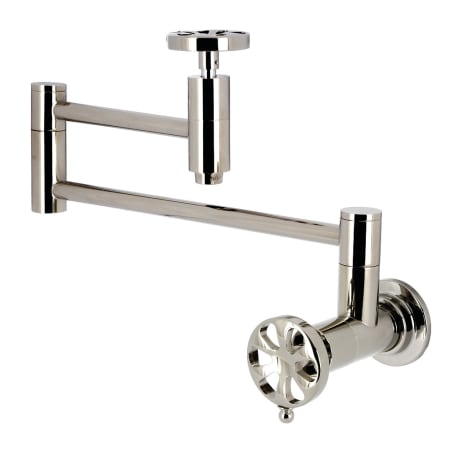 A large image of the Kingston Brass KS810.RX Polished Nickel