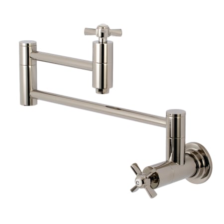 A large image of the Kingston Brass KS810.ZX Polished Nickel