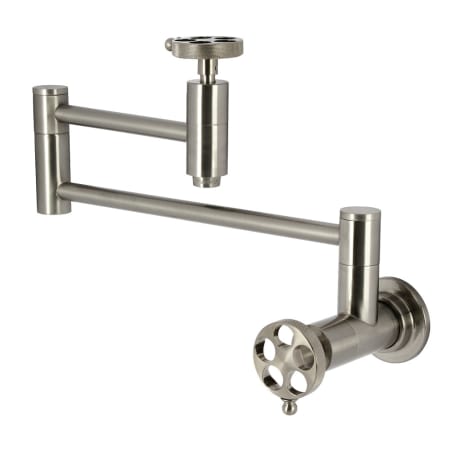 A large image of the Kingston Brass KS810.RKZ Brushed Nickel