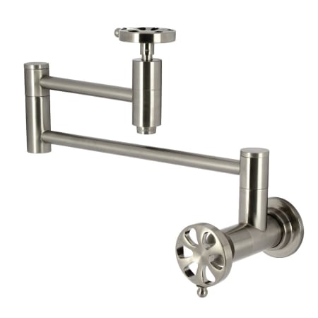 A large image of the Kingston Brass KS810.RX Brushed Nickel