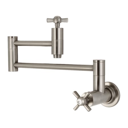 A large image of the Kingston Brass KS810.ZX Brushed Nickel