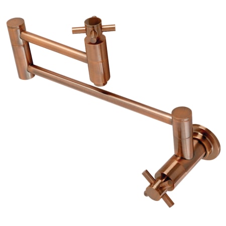 A large image of the Kingston Brass KS810.DX Antique Copper