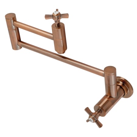 A large image of the Kingston Brass KS810.ZX Antique Copper