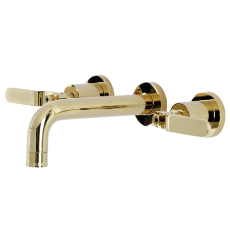 A large image of the Kingston Brass KS812.KL Polished Brass