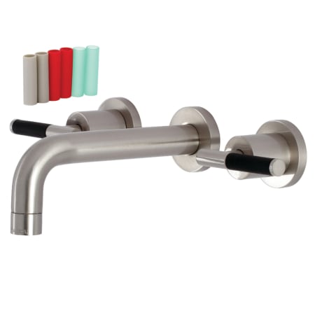 A large image of the Kingston Brass KS812.CKL Brushed Nickel