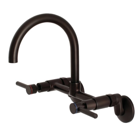 A large image of the Kingston Brass KS814 Oil Rubbed Bronze