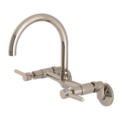 A large image of the Kingston Brass KS814 Polished Nickel