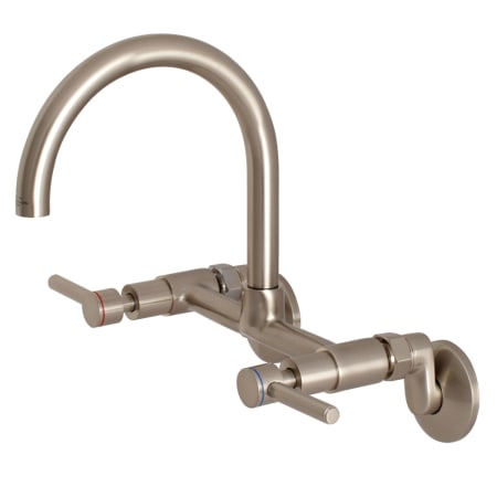 A large image of the Kingston Brass KS814 Brushed Nickel