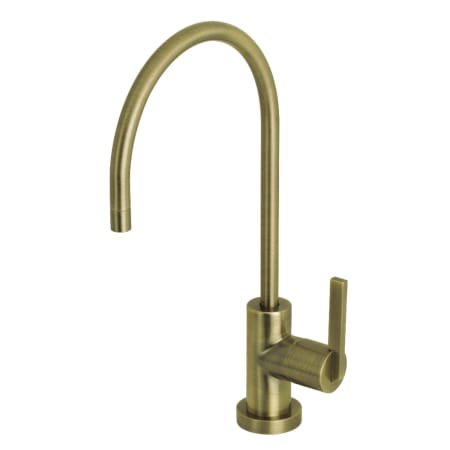 A large image of the Kingston Brass KS819.CTL Antique Brass