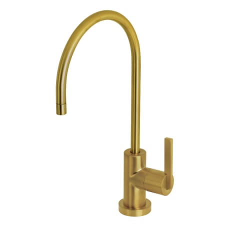 A large image of the Kingston Brass KS819.CTL Brushed Brass